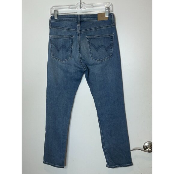 Edwin Erin Crop Distressed Straight Jeans Womens Size 27 - Picture 5 of 13